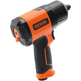 VEVOR 1/2-Inch Air Impact Wrench, High Torque Up to 1400 ft-lbs, Lightweight 4.6 lb Design Pneumatic Impact Gun with 11-PCS 1/2-Inch Drive?CR-V?Steel