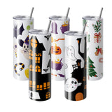 VEVOR 8 Pack Straight Sublimation Tumblers, 30 oz Blank Tumbler Bulk, Stainless Steel Double Wall Tumbler Cups with Straw, Lid, Brush, Base, Shrink Wrap, Gift Box, for Heat Press and Heat Transfer