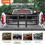 VEVOR Truck Bed Extender, Aluminum Retractable Tailgate Extender, 131cm-162.6cm Adjustable Length, Fits for Ridgeline, Tacoma, Gladiator, Colorado/