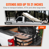 VEVOR Truck Bed Extender, Aluminum Retractable Tailgate Extender, 131cm-162.6cm Adjustable Length, Fits for Ridgeline, Tacoma, Gladiator, Colorado/