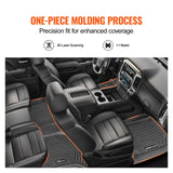 VEVOR Automotive Floor Mats Fits for Chevrolet Silverado/GMC Sierra 1500 3 pcs