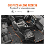 VEVOR Automotive Floor Mats Fits for Chevrolet Silverado/GMC Sierra 1500 3 pcs - Side View