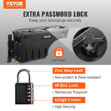 VEVOR Truck Bed Storage Box, Lockable Swing Case with Password Padlock, 6.6 Gal/25 L ABS Wheel Well Tool Box, Waterproof and Durable, Compatible with Ford F-150 2015-2021, Drivers Side - Front View
