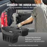 VEVOR Truck Bed Storage Box, Lockable Swing Case with Password Padlock, 6.6 Gal/25 L ABS Wheel Well Tool Box, Waterproof and Durable, Compatible with Ford F-150 2015-2021, Drivers Side - Rear View