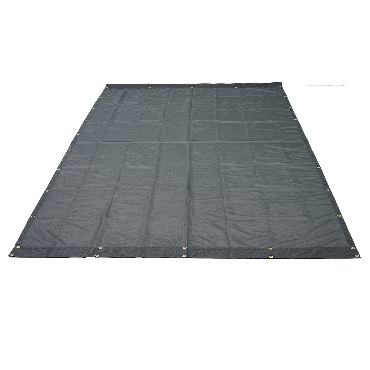 VEVOR Dump Truck Mesh Tarp, 5 x 14 ft, PVC Coated Black Heavy Duty Cover with 5.5" 18oz Double Pocket, Brass Grommets, Reinforced Double Needle Stitch