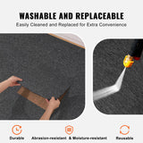 VEVOR Carpet Tiles Reusable, 20"x 20" Carpet Squares With Padding Attached, Soft Padded Carpet Tiles, Easy Install DIY for Bedroom Living Room Indoor