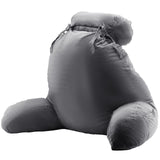 VEVOR Reading Pillow, Large Bed Pillow with Removable Headrest, Back Pillow with 3 Pockets, Shredded Memory Foam and Washable Short Velvet Cloth, Side with Handles for Reading, Gaming, Resting, Grey - Extra Image