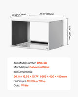 VEVOR Air Conditioner Wall Sleeve 26 in Universal Through the Wall AC Sleeve - Close-Up Angle