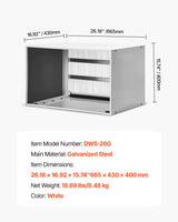 VEVOR Air Conditioner Wall Sleeve 26 in with Exterior Grille Wall AC Sleeve - Close-Up Angle