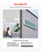 VEVOR Air Conditioner Wall Sleeve 42 in Universal Through the Wall AC Sleeve - Front View