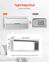 VEVOR Air Conditioner Wall Sleeve 42 in Universal Through the Wall AC Sleeve - Side View