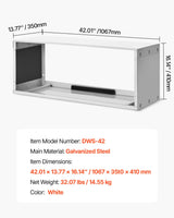 VEVOR Air Conditioner Wall Sleeve 42 in Universal Through the Wall AC Sleeve - Close-Up Angle