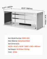 VEVOR Air Conditioner Wall Sleeve 42 in with Exterior Grille Wall AC Sleeve - Rear View