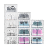 VEVOR Shoe Storage Boxes 12 Pack Stackable Storage Organizers US Size 11 White - Extra Image