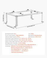 VEVOR Mini Split Ground Stand Adjustable Anti Vibration for 9000-24000 BTU - Close-Up Angle