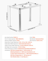VEVOR Mini Split Ground Stand Adjustable Anti Vibration for 9000-18000 BTU - Close-Up Angle