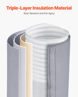 VEVOR Air Conditioner Hose Cover Wrap Portable AC Insulated Exhaust Hose Sleeve - Side View