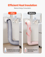 VEVOR Air Conditioner Hose Cover Wrap Portable AC Insulated Exhaust Hose Sleeve - Rear View