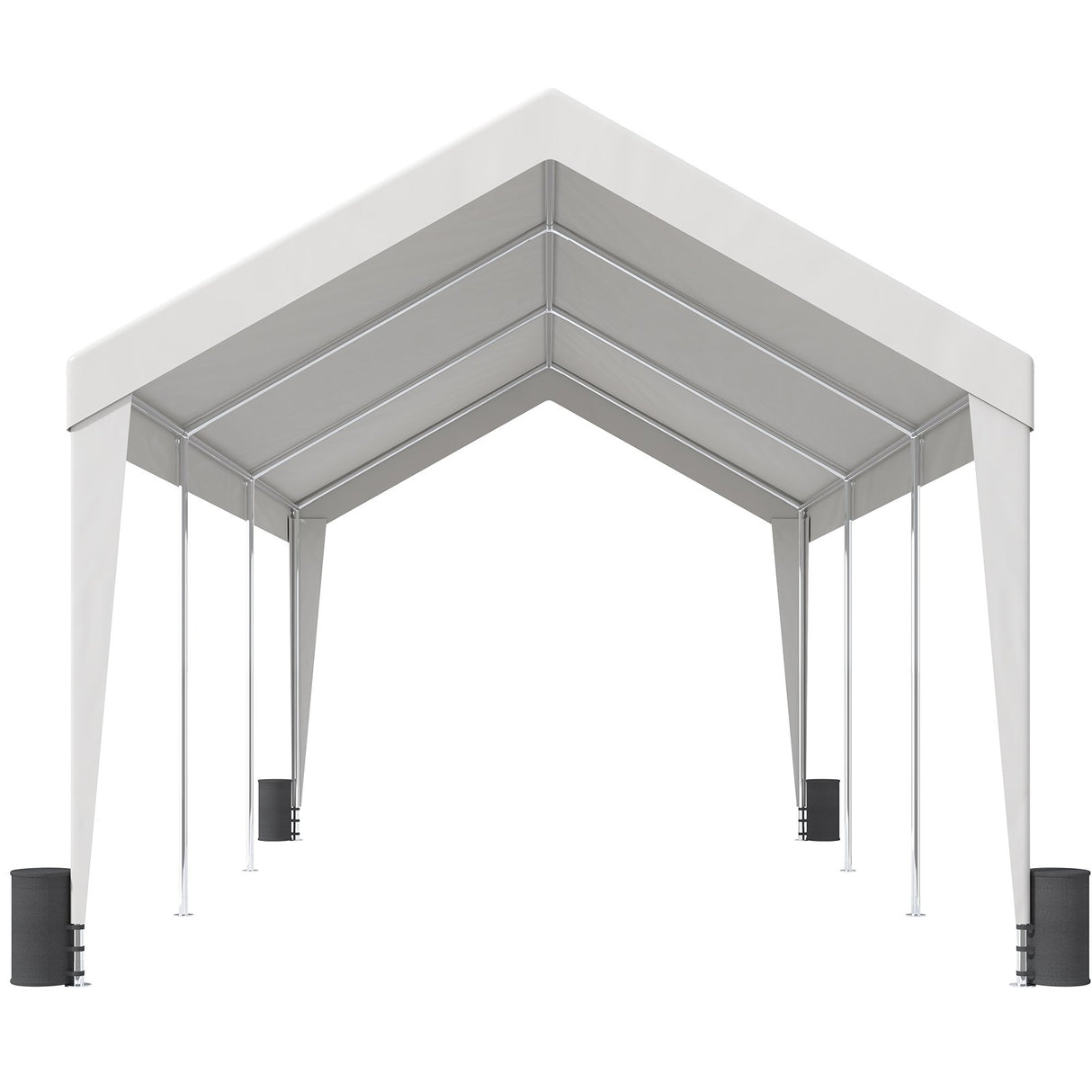 VEVOR Carport Car Canopy Garage Shelter Tent 10x20ft with 8 Poles for Auto Boats