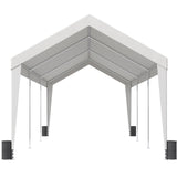 VEVOR Carport Car Canopy Garage Shelter Tent 10x20ft with 8 Poles for Auto Boats