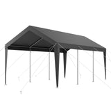 VEVOR Carport Car Canopy 10 x 20 FT Heavy Duty Portable Car Shelter Tent Grey