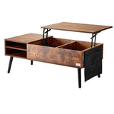 VEVOR Lift Top Coffee Table 39.4 in Rectangle Coffee Table for Living Room Brown - Extra Image