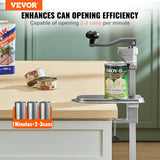 Commercial Can Opener, Heavy-Duty Manual Tabletop Cans Opener for Cans Up to 300 mm Height, Height-Adjustable Can Openers Fixed with Screws & Table Clamp, for Restaurant, Hotel, and Food Store