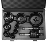 VEVOR Hole Saw Kit, 11 PCS Saw Blades, 2 Drill Bits, 1 Hex Wrench, Bi Metal M42 Hole Saw Set with Carrying Case, General Purpose Size from 3/4" to 3",