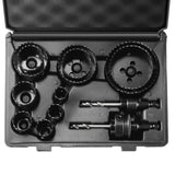 VEVOR Hole Saw Kit, 11 PCS Saw Blades, 2 Drill Bits, 1 Hex Wrench, Bi Metal M42 Hole Saw Set with Carrying Case, General Purpose Size from 3/4" to 3",