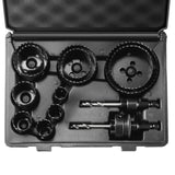 VEVOR Hole Saw Kit, 11 PCS Saw Blades, 2 Drill Bits, 1 Hex Wrench, Bi Metal M42 Hole Saw Set with Carrying Case, General Purpose Size from 3/4