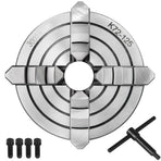 Metal Lathe Chuck 4-Jaw Independent 5 inch Cast Iron Milling Turning CNC