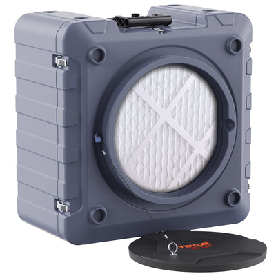 VEVOR Air Scrubber with 3-Stage Filtration, Stackable Negative Air Machine 550 CFM, Air Cleaner with MERV10, Carbon, H13 HEPA, for Home, Industrial
