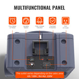 VEVOR Air Scrubber with 3-Stage Filtration, Stackable Negative Air Machine 550 CFM, Air Cleaner with MERV10, Carbon, H13 HEPA, for Home, Industrial and Commercial Use - Top-Down View