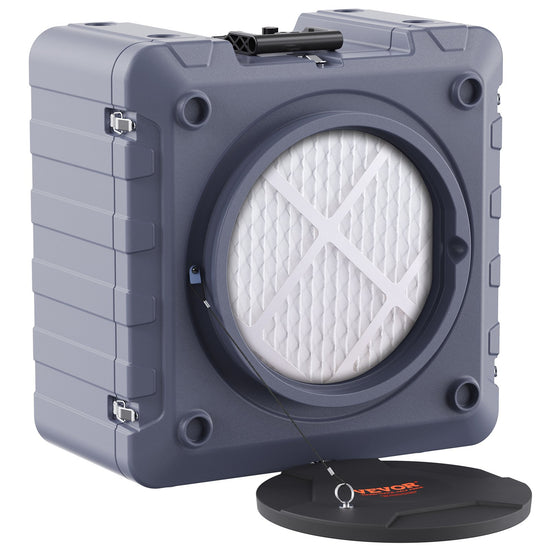 VEVOR Air Scrubber with 3-Stage Filtration, Stackable Negative Air Machine 800 CFM, Air Cleaner with MERV10, Carbon, H13 HEPA, for Home, Industrial and Commercial Use