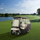 VEVOR Golf Cart Enclosure, 420D Polyester Driving Enclosure with 4-Sided Transparent Windows, 4 Passenger Club Car Covers Universal Fits for Most