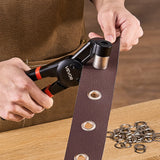 VEVOR Grommet Tool Kit 500 PCS 10 mm Metal Eyelets Grommets in Gold and Silver - Low Angle