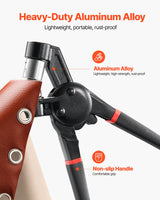 VEVOR Grommet Tool Kit 500 PCS 6 mm Metal Eyelets Grommets in Gold and Silver - Top-Down View