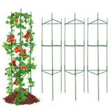 6 Packs Tomato Cages for Garden, 1230 mm Tomato Trellis Plant Stakes Support, Stackable Tall Plant Support Cage, for Raised Garden Bed, Vegetables Flowers and Climbing Plants