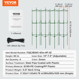 VEVOR 4 Packs Tomato Cages for Garden 1620 mm Tomato Plant Stakes Support Cage - Close-Up Angle