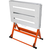 VEVOR Welding Table 30" x 20", 400lbs Load Capacity Steel Welding Workbench Table on Wheels, Folding Work Bench with Three 1.1" Slot, 3 Tilt Angles,
