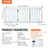 VEVOR Free Standing Dog Gate, 24
