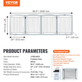 VEVOR Free Standing Dog Gate, 32