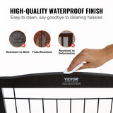 VEVOR Free Standing Dog Gate 32x96.5 inch Freestanding Pet Gate Foldable Brown - 45-Degree Angle