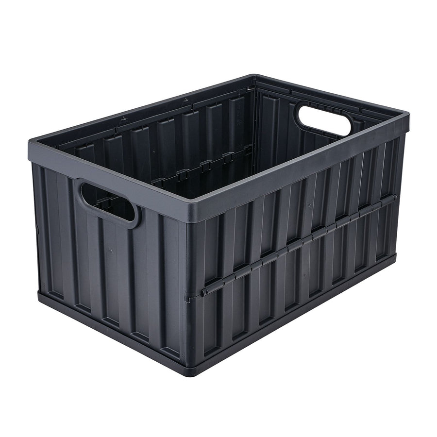 Collapsible Storage Bins with Lids, 65L 3 Packs, Folding Plastic Stackable Utility Crates with Handles, Large, image 12