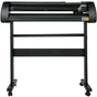 28 Inch Vinyl Cutter Machine With Floor Stand Vinly Sign Cutting Plotter Starter Bundle Kit Software Adjustable Force & Speed