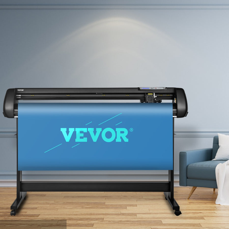 Vinyl Cutter, 53inch Vinyl Cutter Plotter with Stand, Adjustable Speed Force for Sign Making Vinyl Plotter, SignMaster Software Vinyl Tape Tools Vinyl Printer Available with COM/USB/Bluetooth