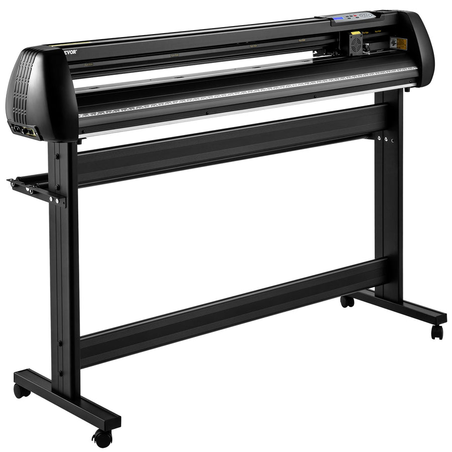 Vinyl Cutter, 53inch Vinyl Cutter Plotter with Stand, Adjustable Speed Force for Sign Making Vinyl Plotter, SignMaster Software Vinyl Tape Tools Vinyl Printer Available with COM/USB/Bluetooth