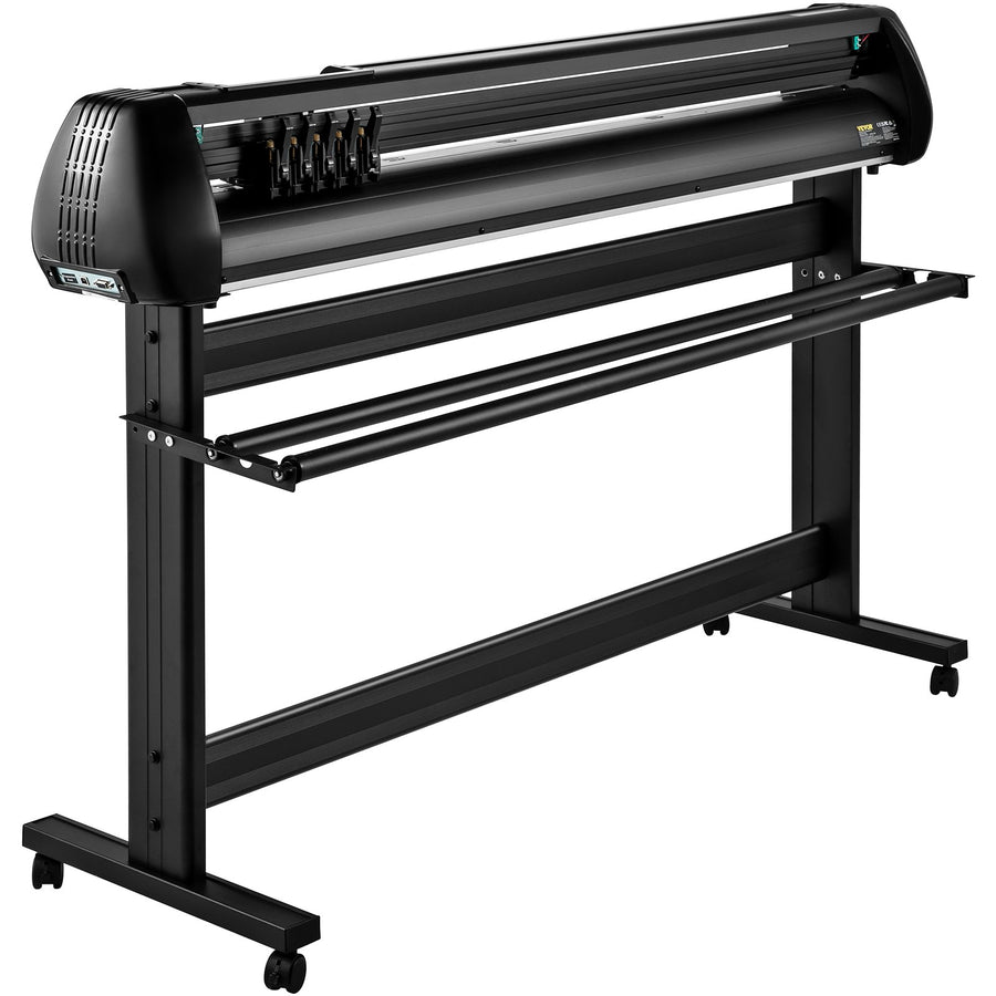 Vinyl Cutter, 53inch Vinyl Cutter Plotter with Stand, Adjustable Speed Force for Sign Making Vinyl Plotter, SignMaster Software Vinyl Tape Tools Vinyl Printer Available with COM/USB/Bluetooth