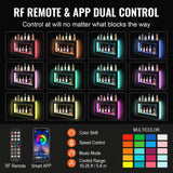 VEVOR LED Lighted Liquor Bottle Display Bar Shelf RF & App Control 1210 mm - Top-Down View