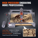 VEVOR Laser Engraver, 10W Output Laser Engraving Machine, 15.7